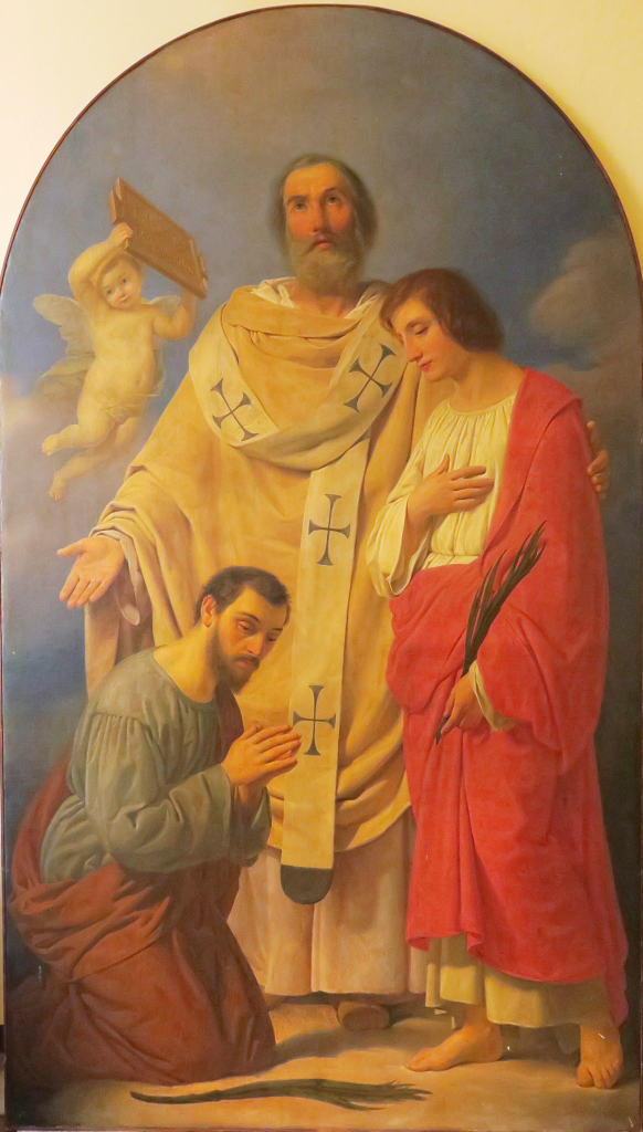 La Rotonda di Tregasio 3 La rotonda di tregasio la rotonda il dipinto dei santi gervaso e protaso altare2